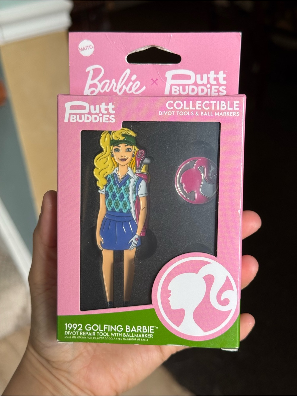 Barbie Golf Divot Tool & Ball Marker Set - Pink, Blue, Green